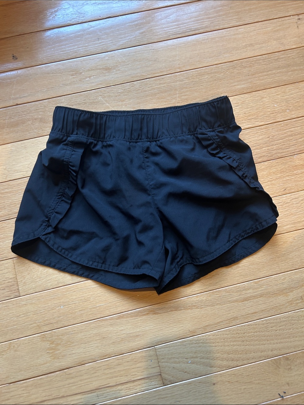 Kids Black Athletic Shorts